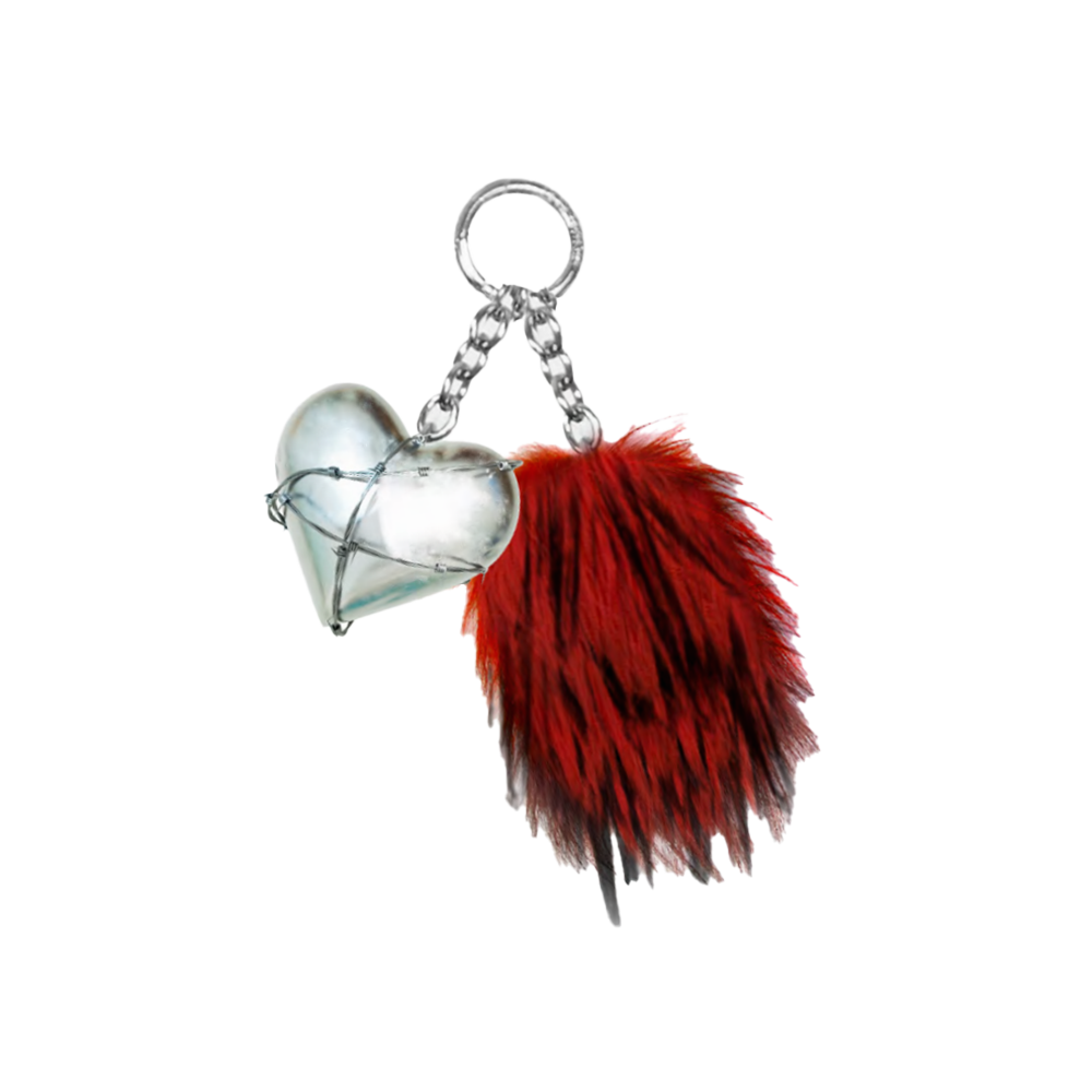 PLASTIC BOX KEYRING CHARM